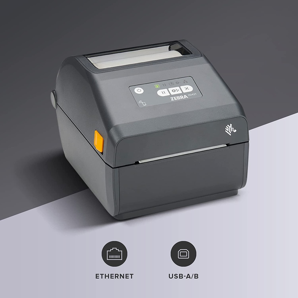 Zebra ZD421 Thermal Printer 203 dpi Print Width 4-inch USB Ethernet