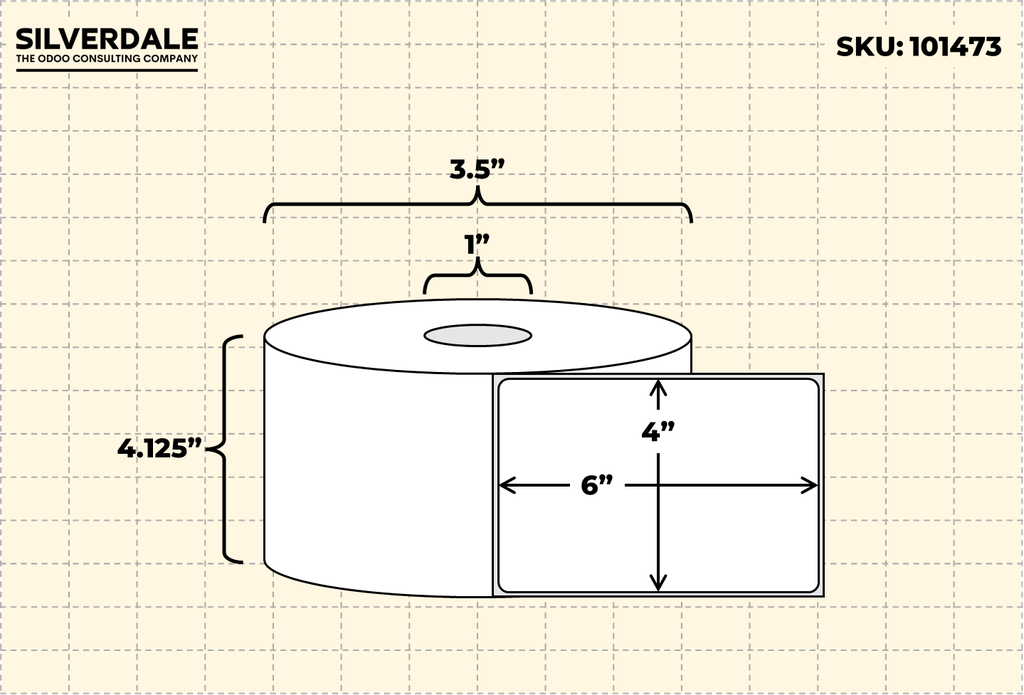 4x6 Blank Shipping Labels, 1 Roll, 250 Labels