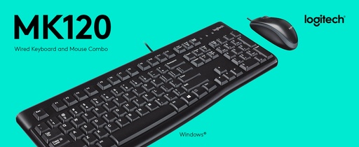 [P102005] Logitech MK120 Wired Keyboard and Mouse Combo for Windows