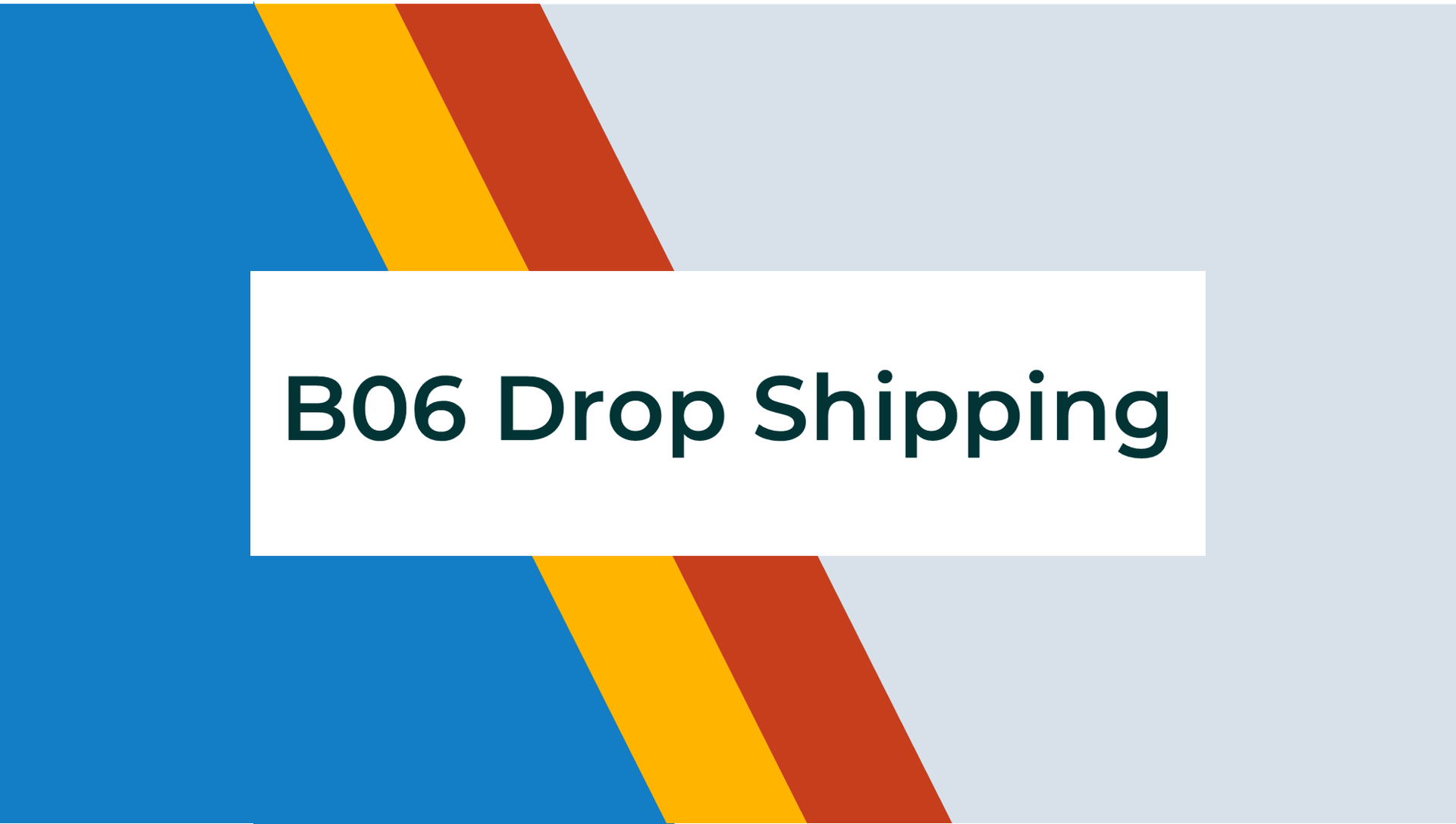 B06 - SBP - Drop Shipping