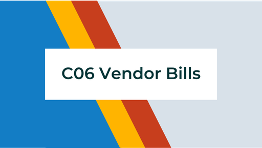 C06 - SBP - Vendor Bills